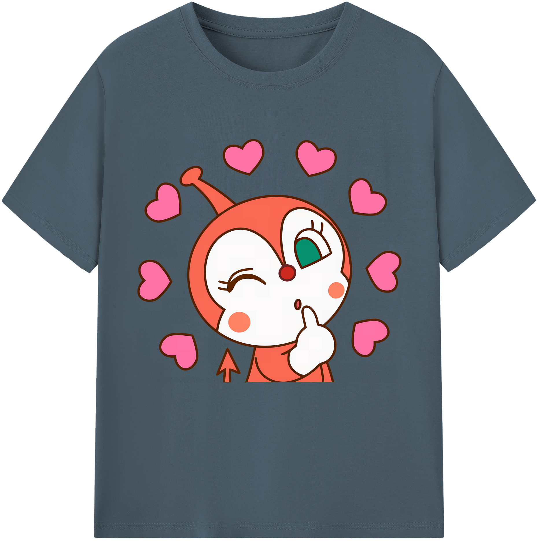 （画像用） アンパンマン Anpanman 綿100％半袖Tシャツ（フロントプリント）